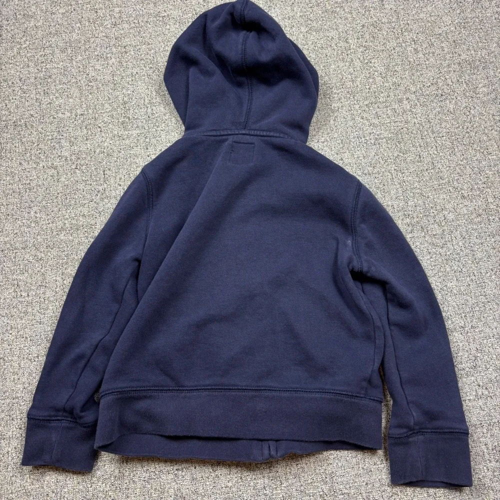 Baby Gap Toddler Boys Navy Blue Arch Logo Full Zip Up Hoodie Sweatshirt 5T
